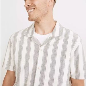 Madewell, Responsible Easy Short-Sleeve Shirt in Stripe